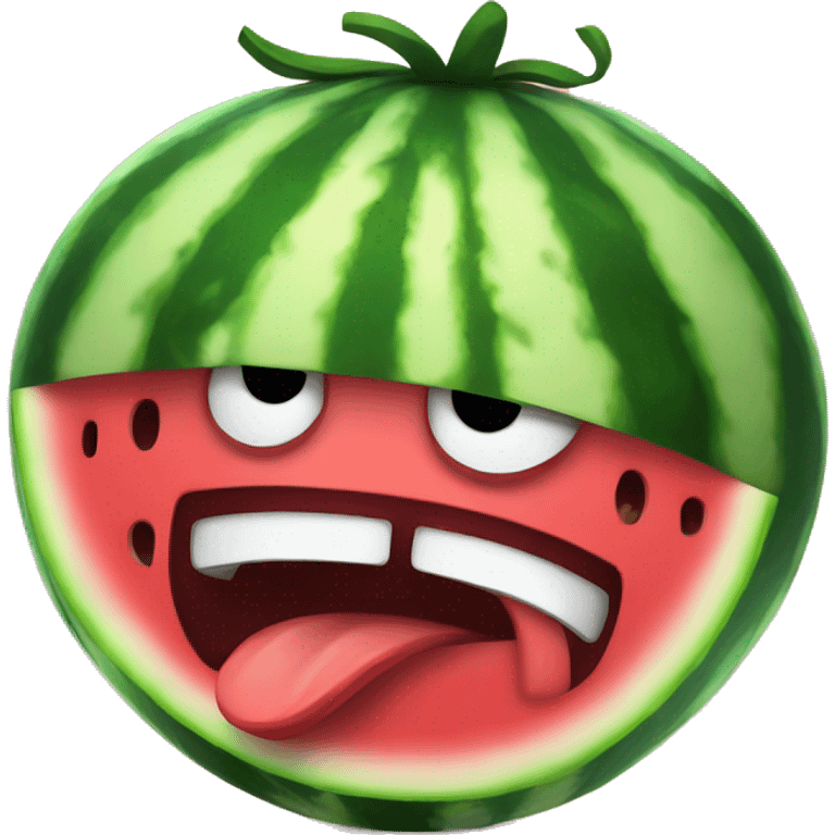 Angry watermelon  emoji