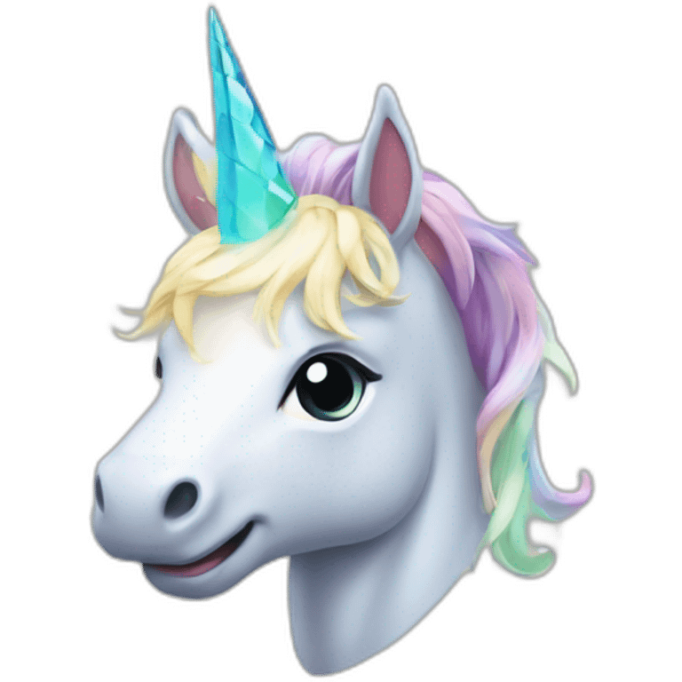 Licorne dans soucoupe emoji