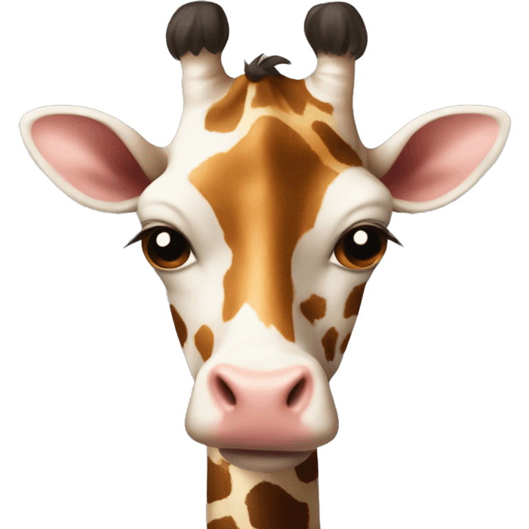 Cow an giraffe hybrid child emoji