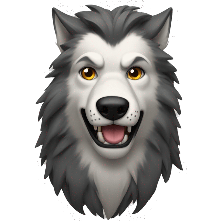 lobo uivando emoji