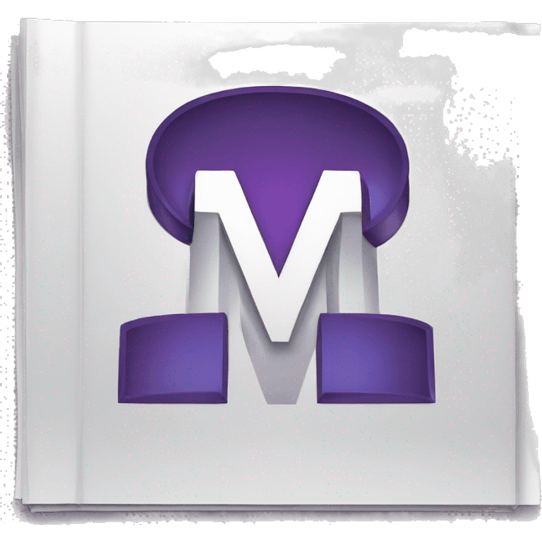 magazine letter m and e emoji