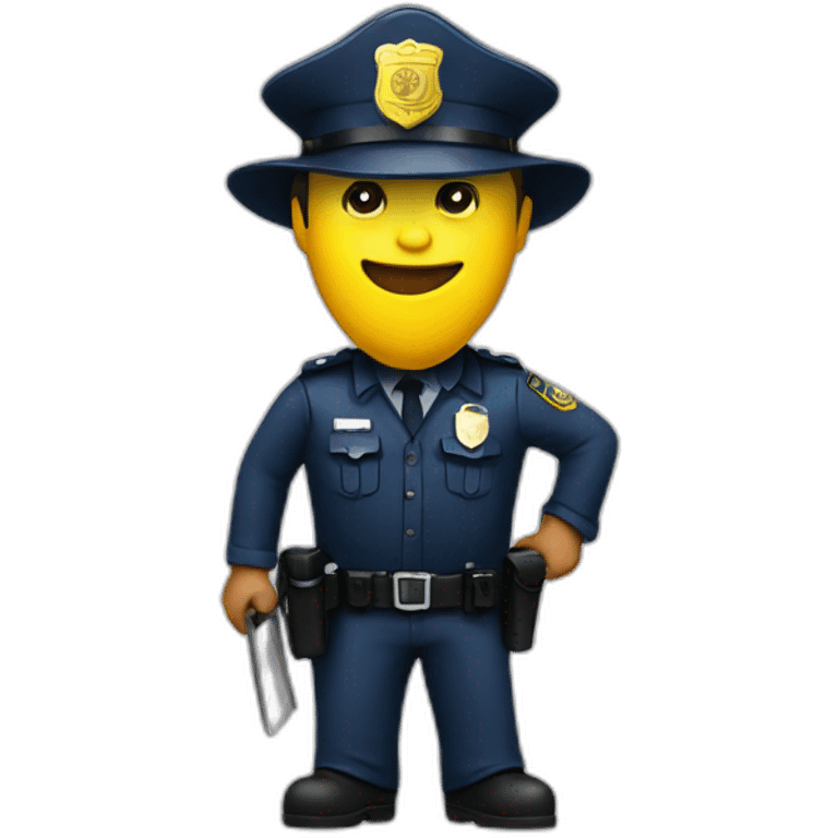 police with banana emoji