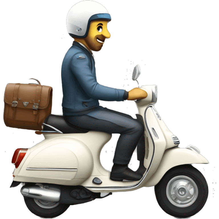 vespa rider on vesa PK emoji