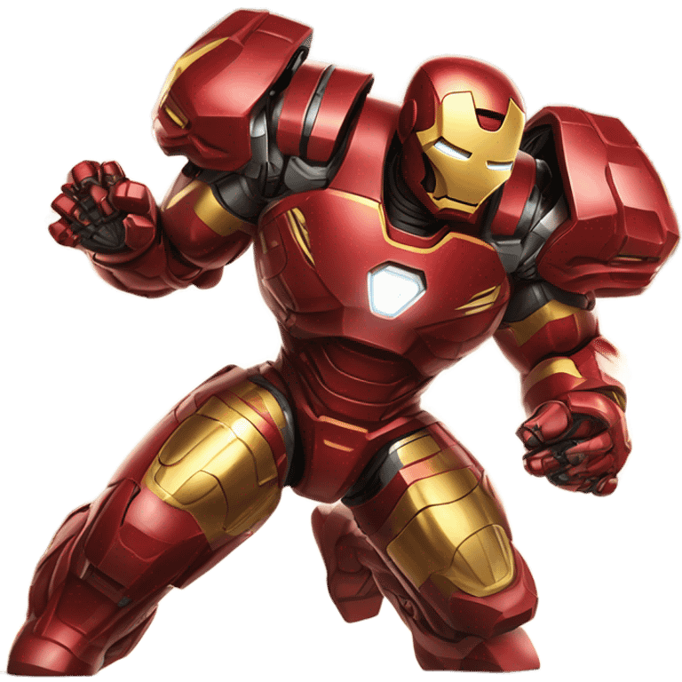 War machine fighting iron man emoji