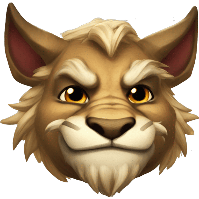 Male Charr love face from the MMORPG Online Video Game "Guild Wars 2" emoji