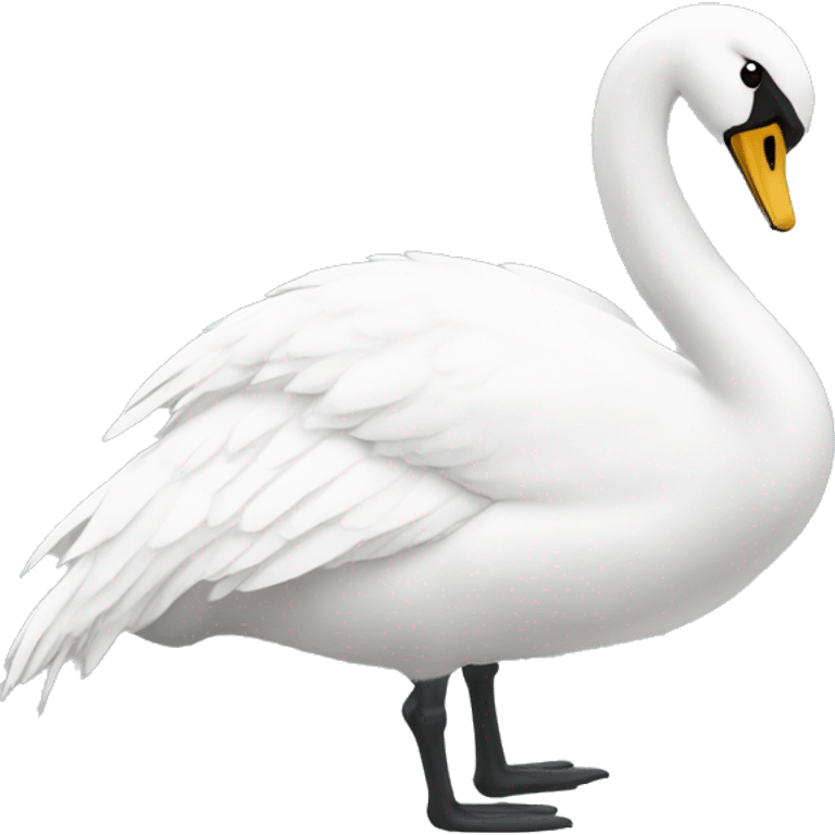 Cisne de color negro  emoji