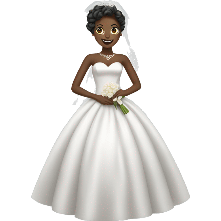 black bride  emoji