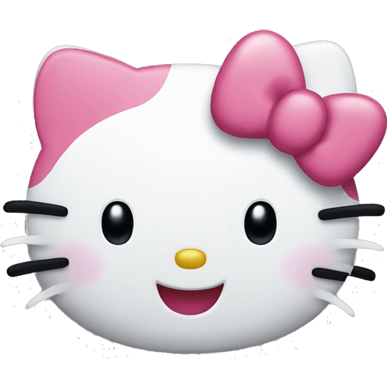 Hello kitty happy emoji