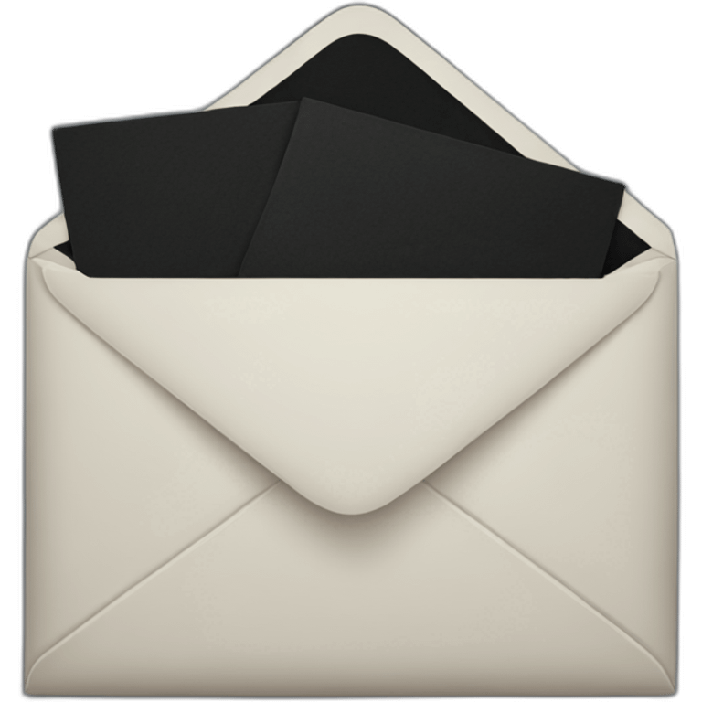 Black envelope emoji