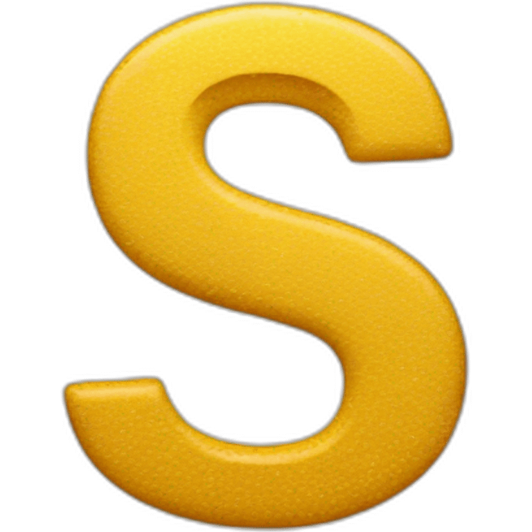 the letter S in the spotlight emoji