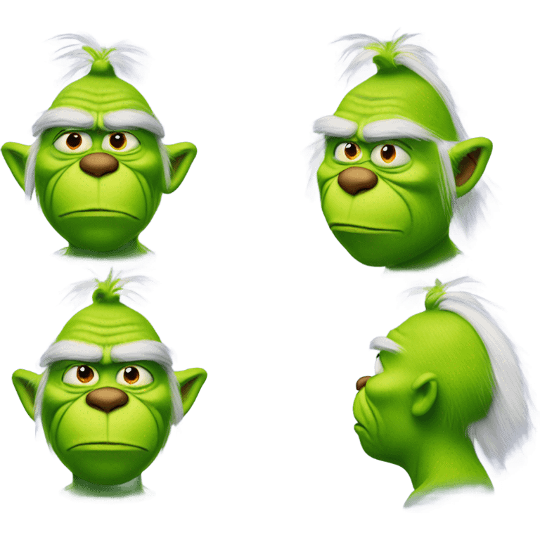 grinch wearing airpods emoji