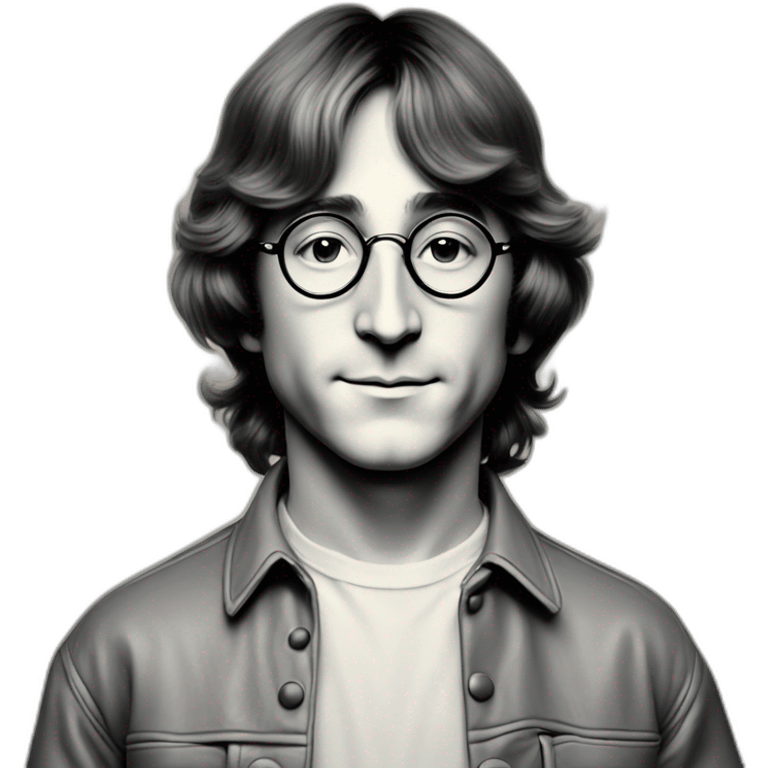 Young John Lennon emoji