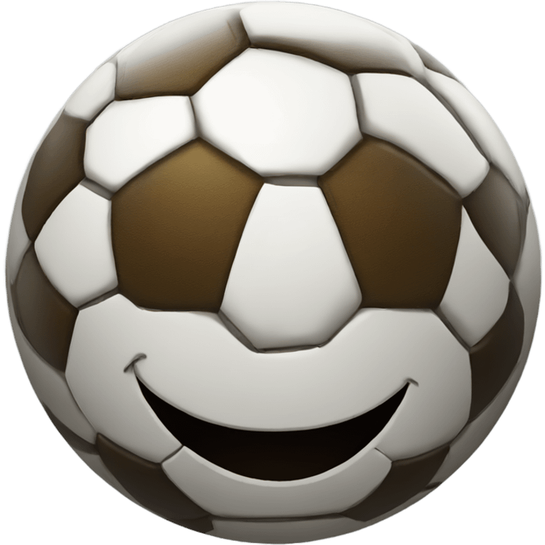 Smiley face with football emoji