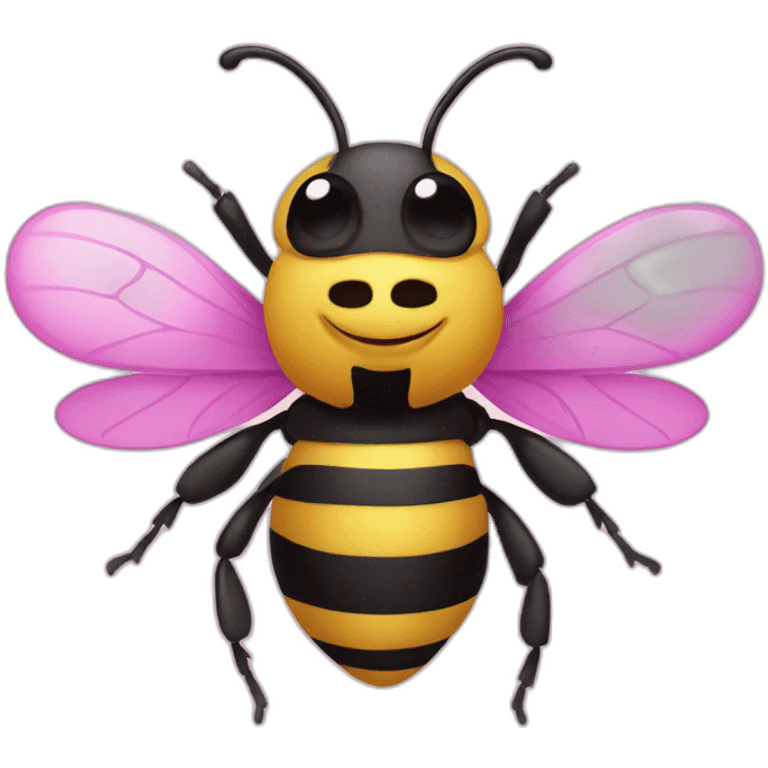 pink bee emoji