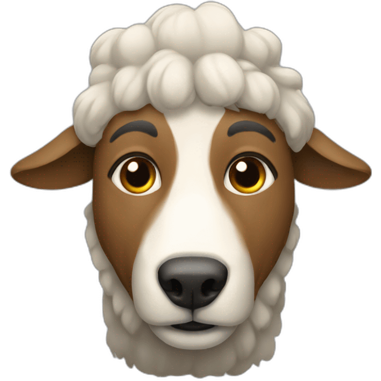 shepherd in muzzle emoji