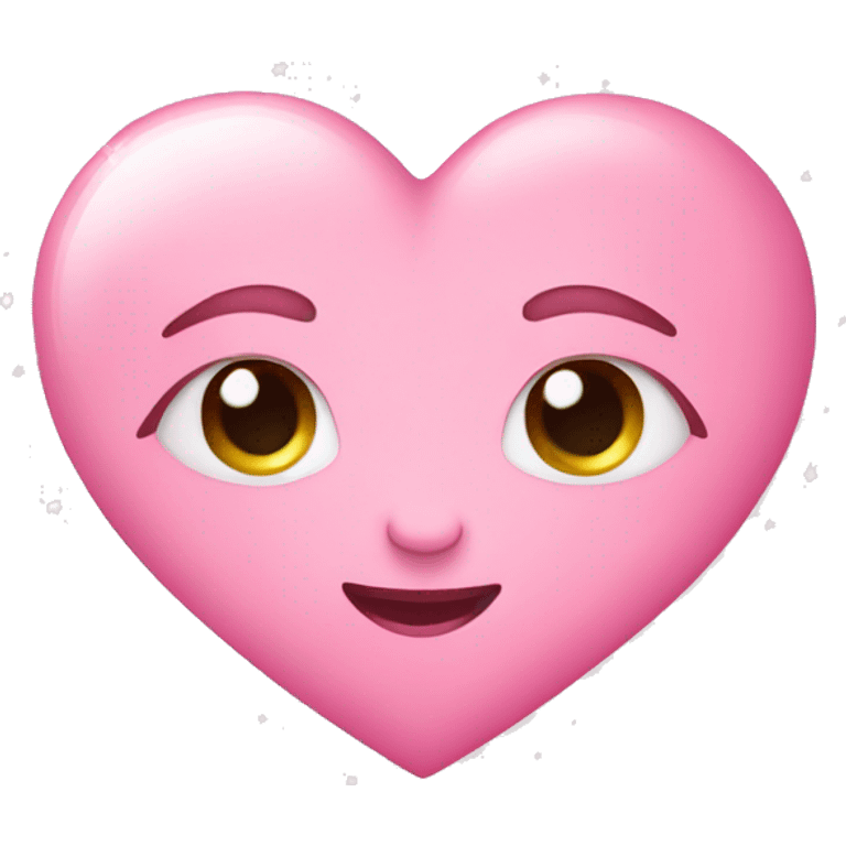 Baby pink heart with sparkles  emoji