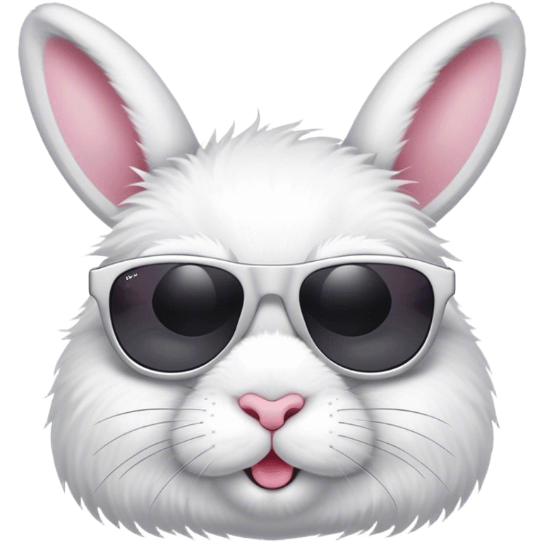 Bunny wearing sunglasses emoji