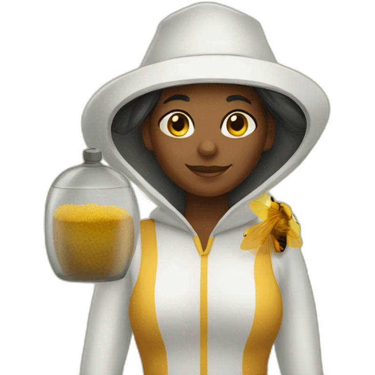 beekeeper black lady emoji