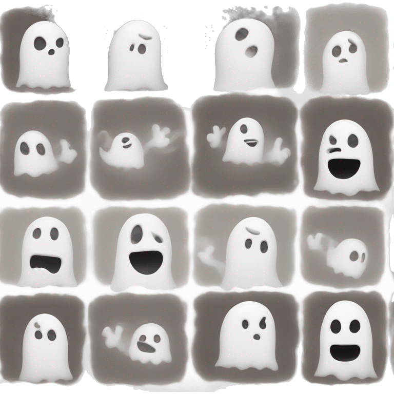 Ghost emoji with 😝 face mixed emoji