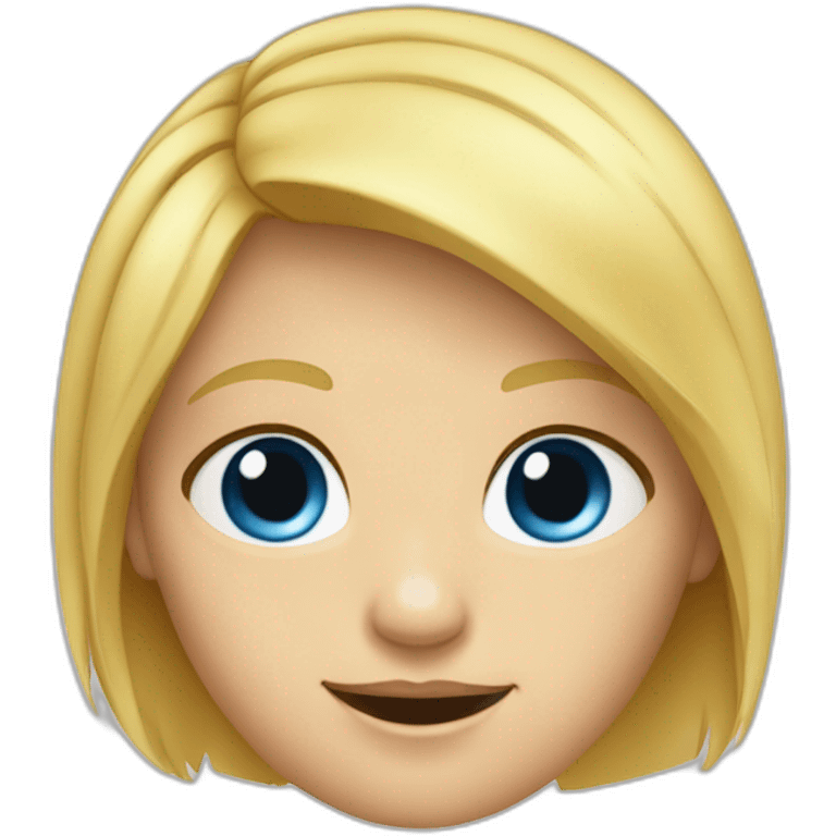 Enfant blond tâche de rousseur yeux bleus emoji