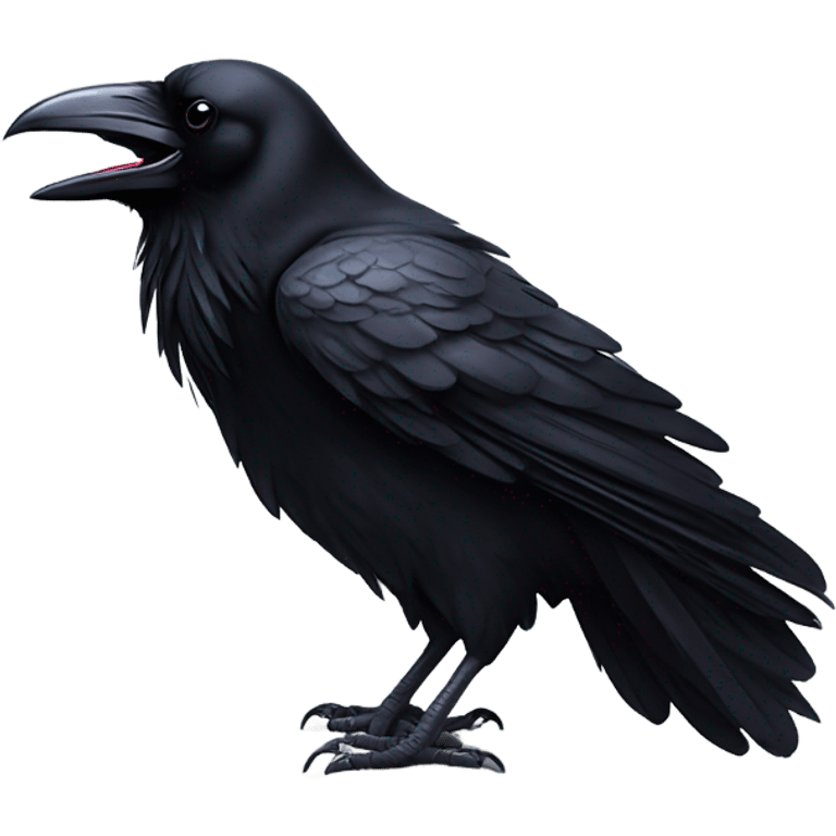 Raven Bird crying emoji