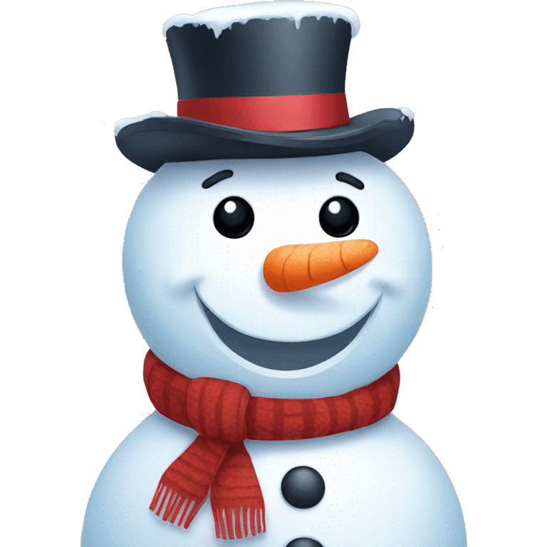 cute snowman emoji