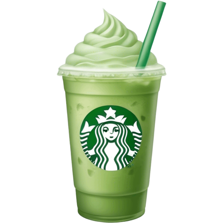 iced pastel green matcha starbucks emoji