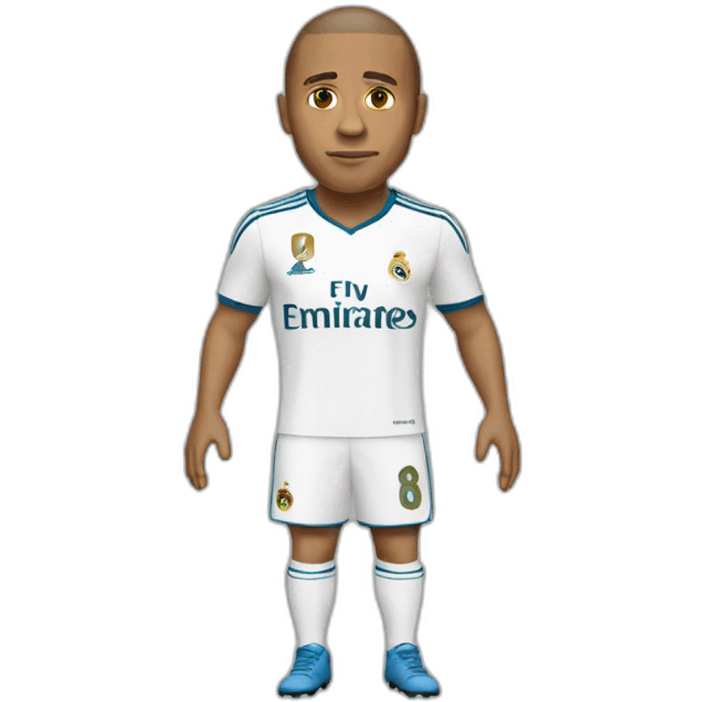 roberto carlos full body with real madrid jersey emoji