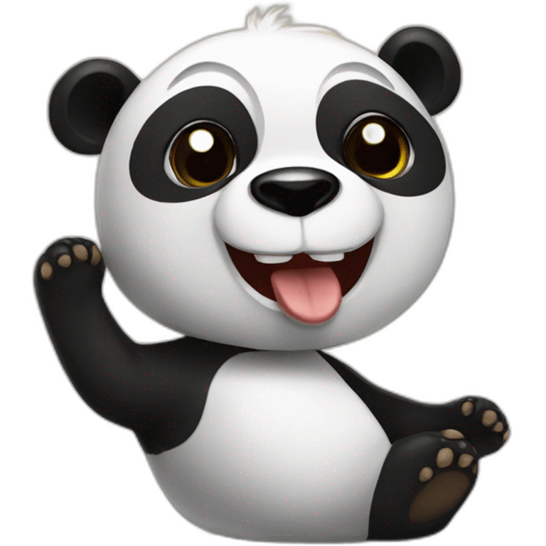 Panda with bredzon  emoji