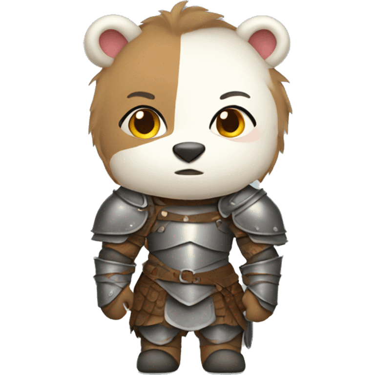 female bear in armor  emoji