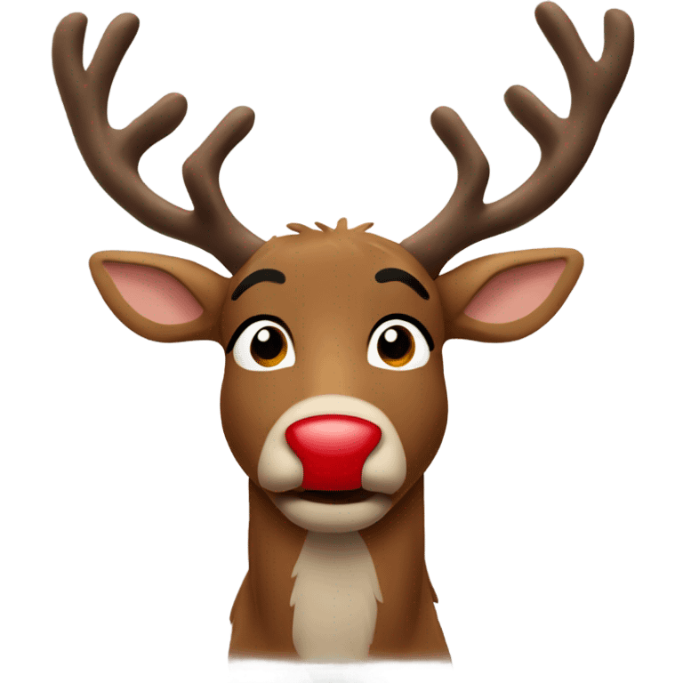 Rudolph the red nosed reindeer  emoji