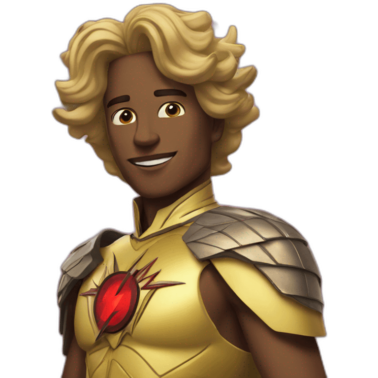 Flash man queen emoji