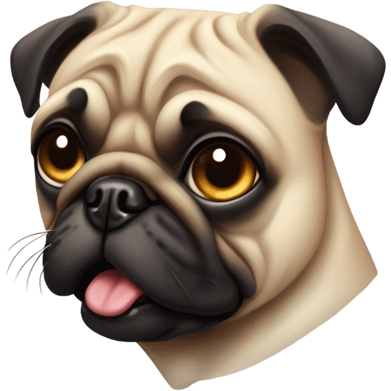 gangster pug emoji