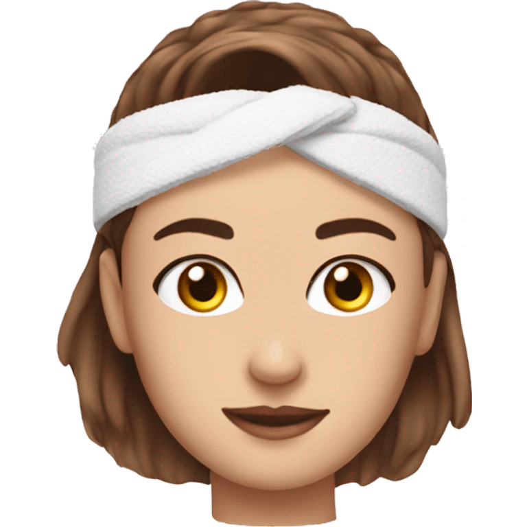 Skincare headband emoji