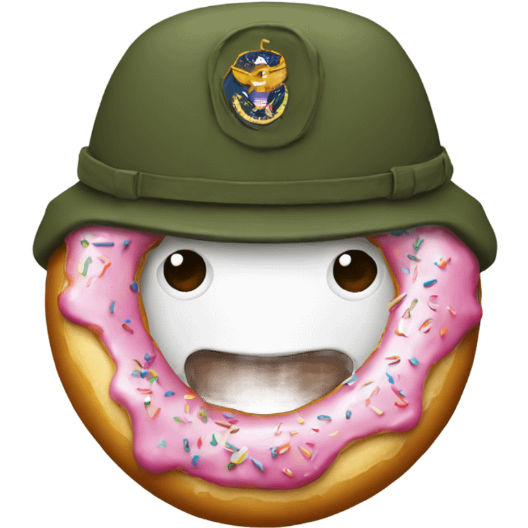 military donut  emoji