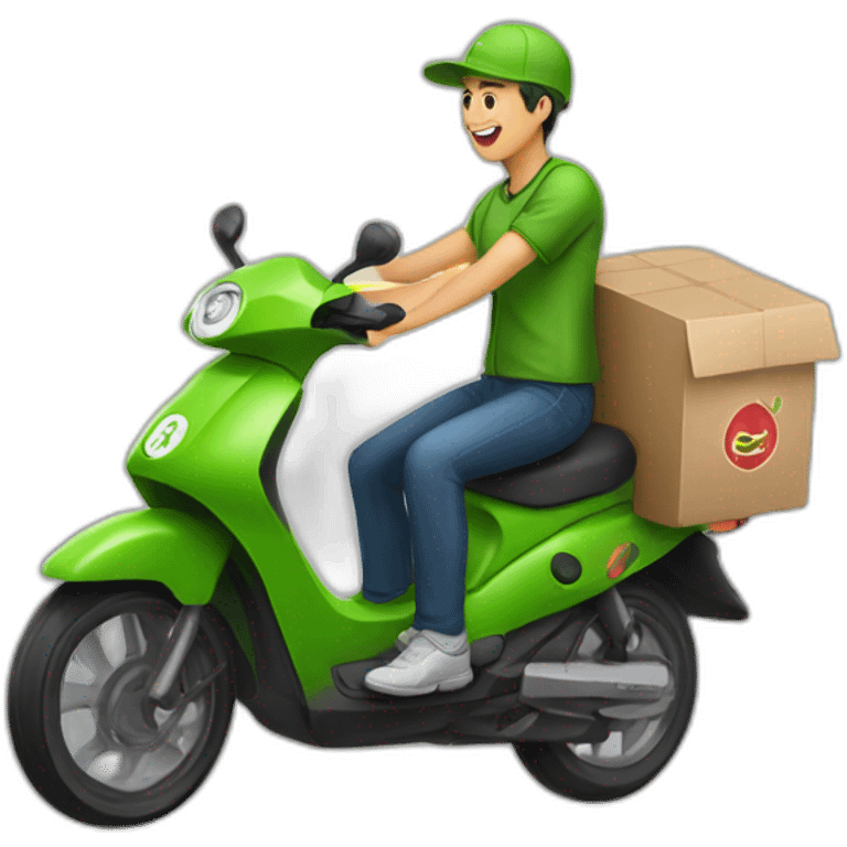 gojek food delivery emoji