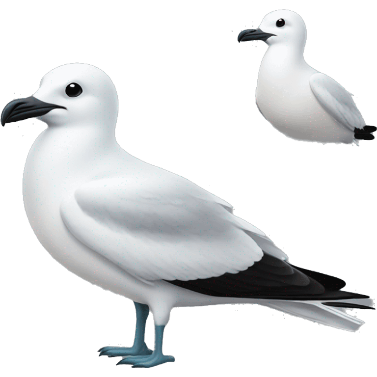 Black billed seagulll emoji