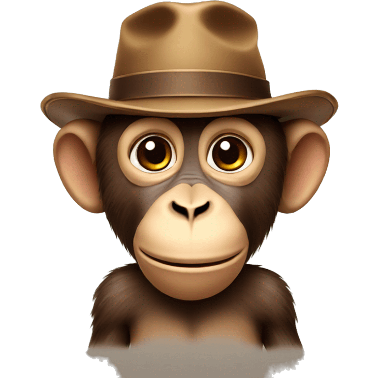 Monkey with hat emoji