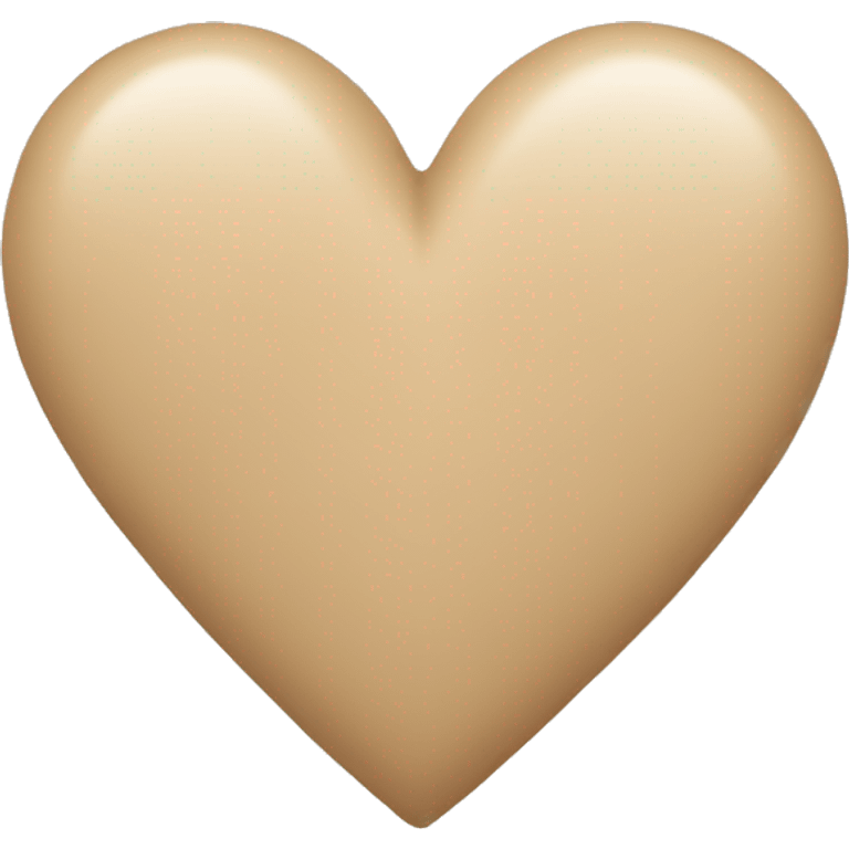 Beige heart  emoji