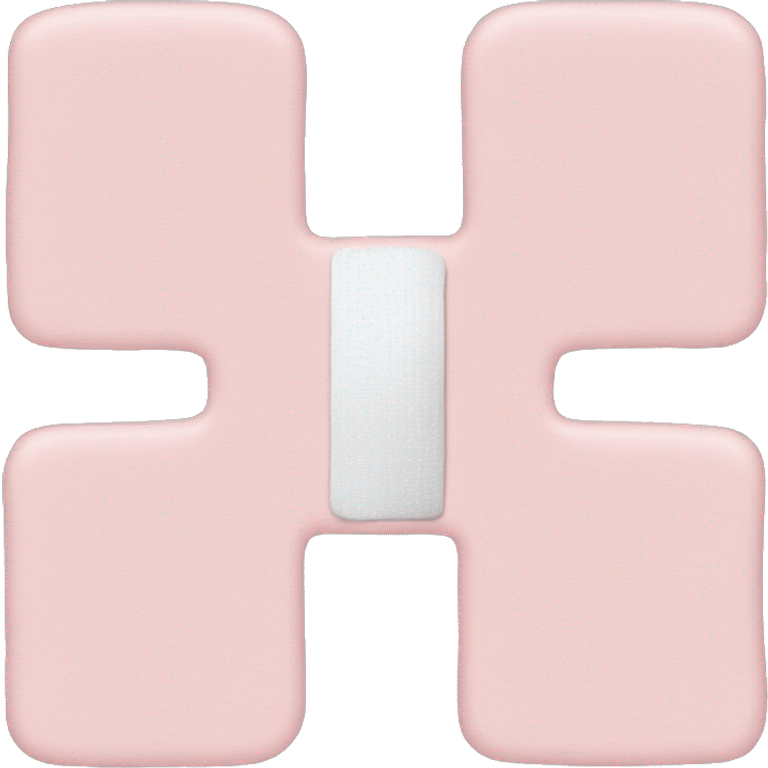 Pale pink bandaid  emoji