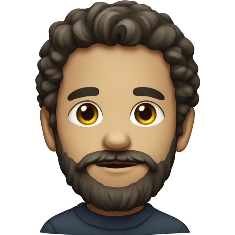 portrait of a bearded boy emoji