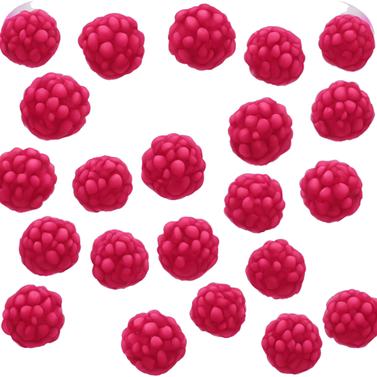 a raspberry solid circle emoji