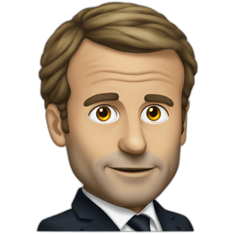 president macron as rasta emoji