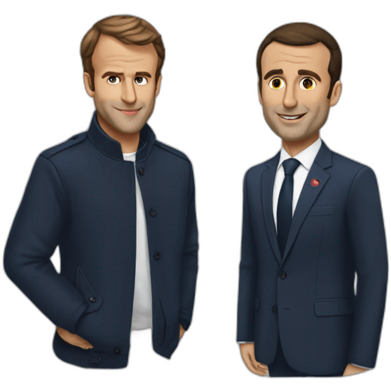 Macron avec Hamed scylla emoji