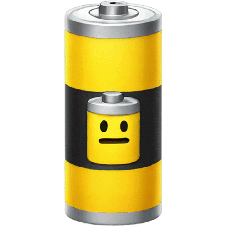 Yellow Sad battery  emoji