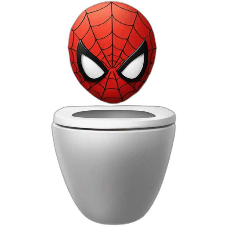 spiderman aux toilettes  emoji