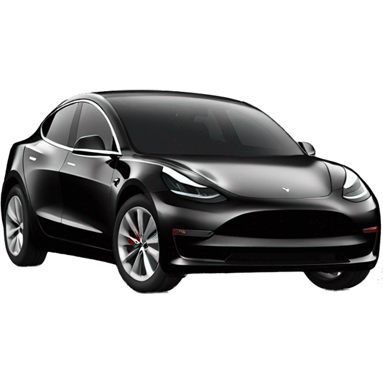 black tesla model 3 emoji