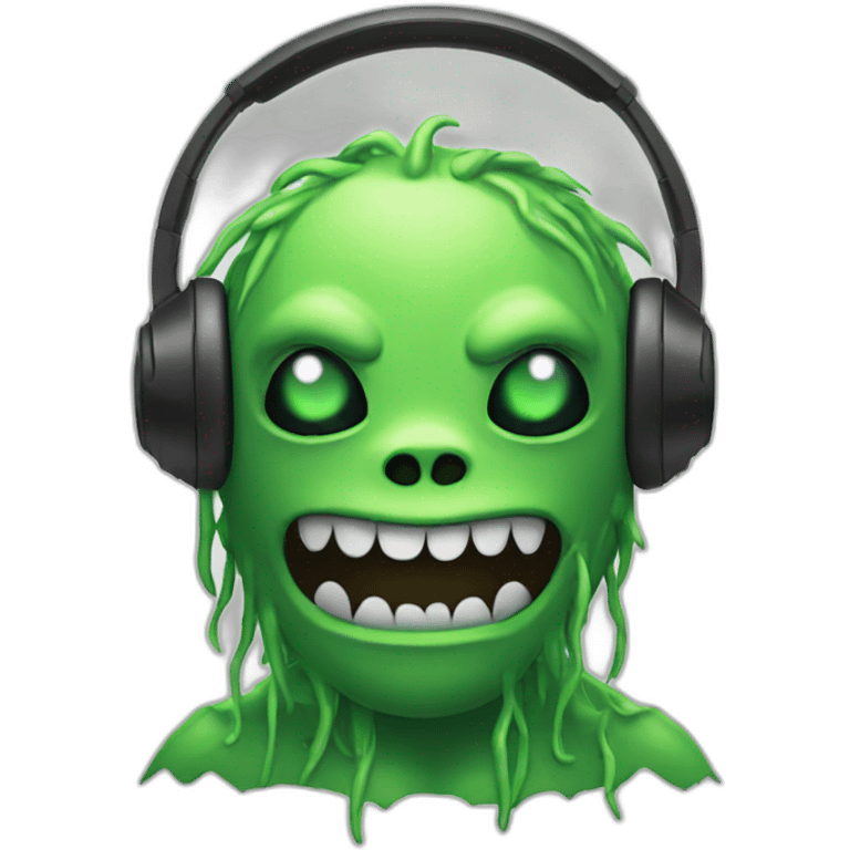 monster with headphones emoji