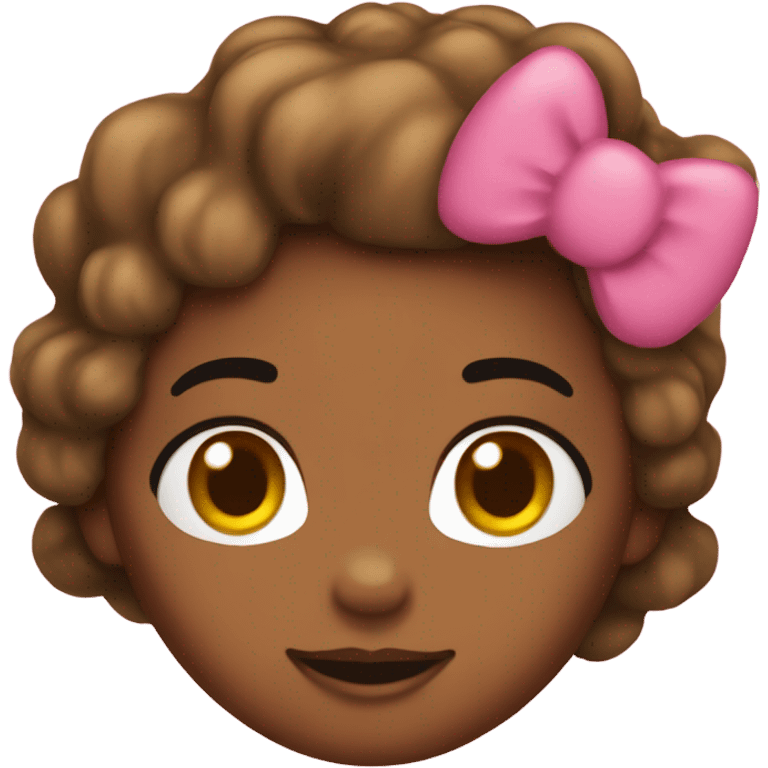 Brown skin hello kitty  emoji