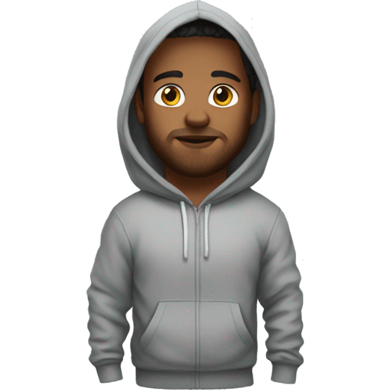 Stafford wearing a hoodie emoji